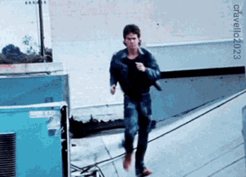 Mark Wahlberg Karate Kick GIF