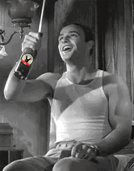 Marlon Brando Drinking Beer GIF