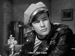 Marlon Brando Wild One Movie I Don't Like Cops GIF