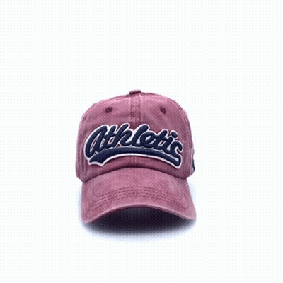 Maroon Baseball Cap With Ohio GIF