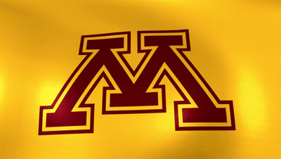 Maroon Letter M On Gold Background GIF