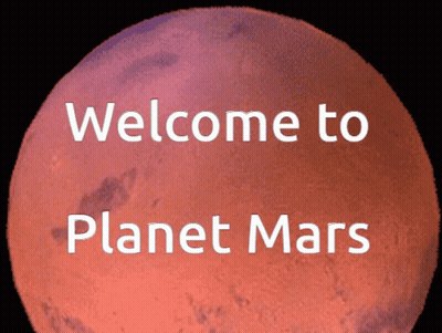 Mars With Welcome To Planet Mars GIF