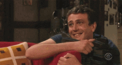 Marshall Hugging Pillow Blushing GIF