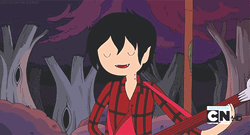 Marshall Lee Adventure Time Happily Playing Guitar