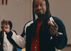 Marshawn Lynch Teasingly Pointing GIF