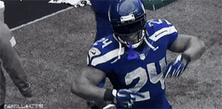 Marshawn Lynch Weird Dance GIF