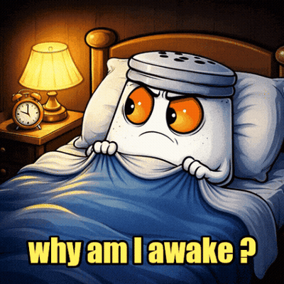 Marshmallow Laying In Bed Why Am I Awake GIF