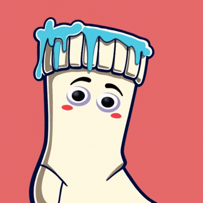 Marshmallow Saying Smoist GIF