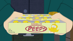 Marshmallow Yellow Peeps Easter GIF