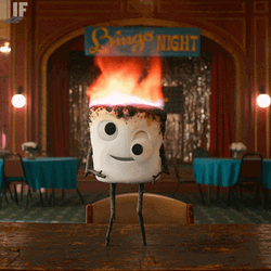 Marshmello Burning Loosing An Eye GIF