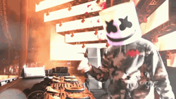 Marshmello On A Music Studio GIF
