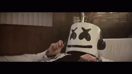 Marshmello On The Bed Crying GIF