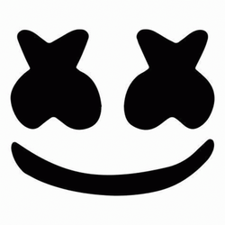 Marshmello Simple Face Doodle GIF