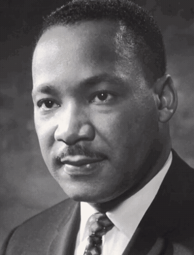 Martin Luther King Jr. Black And White Photo In Suit And Tie GIF
