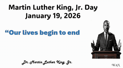 Martin Luther King Jr Day Poster January 19 2026 GIF