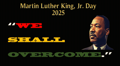 Martin Luther King Jr. Day Poster We Shall Overcome