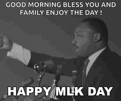Martin Luther King Jr. Giving Speech At Microphones GIF