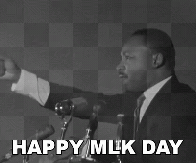 Martin Luther King Jr. Giving Speech At Podium GIF