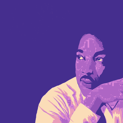 Martin Luther King Jr Poster Our Lives Begin To End The Day We Become Silent About Things GIF