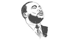Martin Luther King Jr. Sketch GIF