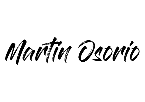 Martin Osorio Cursive Name Sticker