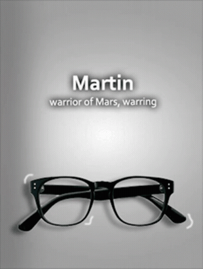 Martin Warrior Of Mars Warring Glasses GIF
