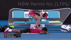 Martina Hingis Giving Massage GIF
