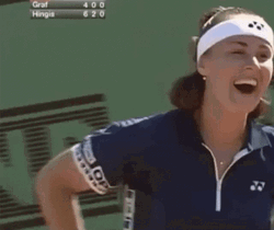 Martina Hingis Happy Laugh GIF