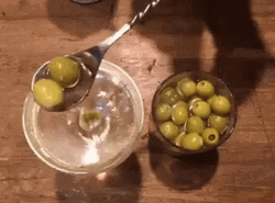 Martini Green Olive Oil Drinks GIF