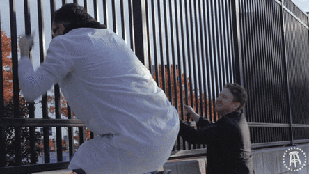 Marty Mush Panicking Let Me In Meme GIF