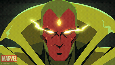 Marvel Advertisement With Red Face GIF