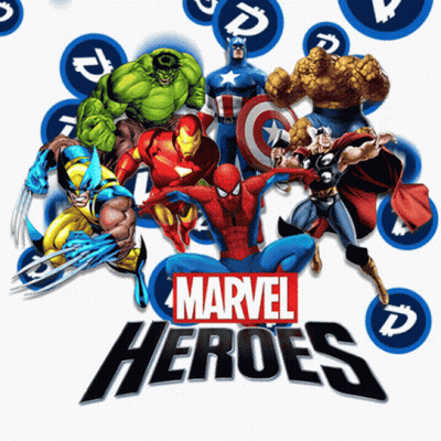Marvel Heroes Gathered Together GIF