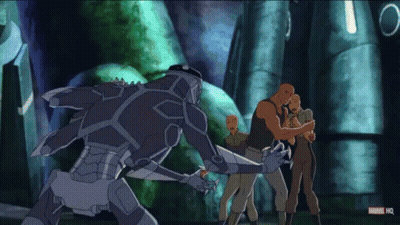 Marvel HQ Cartoon Group Of People GIF