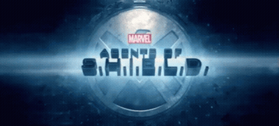 Marvel Shield Logo On Dark Blue Background GIF