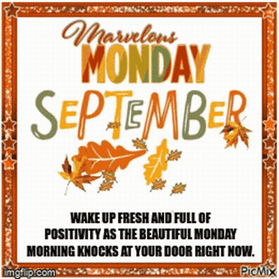 Marvelous Monday September Greeting Card GIF