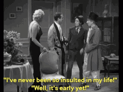Marx Brothers Groucho Insulted Lady GIF