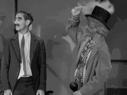 Marx Brothers Groucho Knocked Down