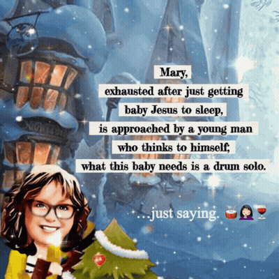 Mary Exhausted Baby Jesus Man Thinks What This Baby GIF