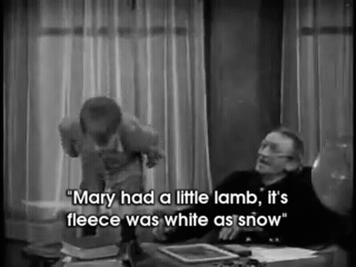 Mary Had A Little Lamb Its Fleece Was White As Snow GIF