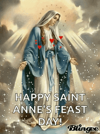 Mary Happy Saint Anne's Feast Day GIF