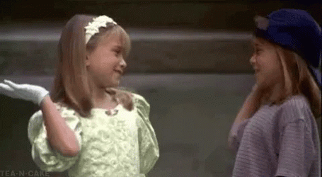 Mary-Kate Olsen Team High Five GIF