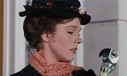 Mary Poppins Flies Umbrella GIF