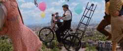 Mary Poppins Flying Bike GIF