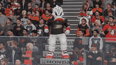 Mascot In Ducks Jersey GIF