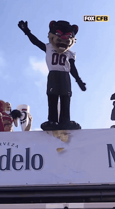Mascot In Jersey With Number 00 GIF