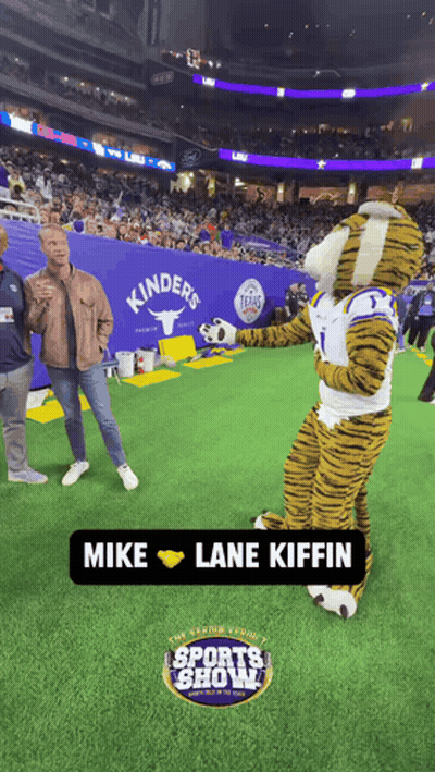 Mascot Mike Lane Kiffin On Sports Field GIF
