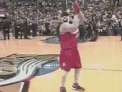 Mascot Standing On Basketball Court GIF