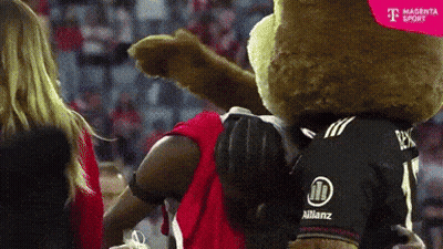 Mascot Wearing Allianz Jersey GIF
