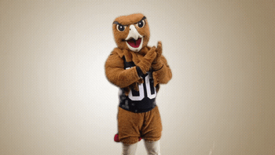 Mascot Wearing Black Jersey Number 30 GIF