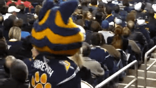 Mascot Wearing Bretty Jersey GIF